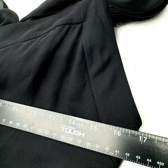 VALENTINO NWT $3720 Size 10 Black Silk Dress Gown Strappy Sequin Sexy Slit Drape - Picture 13 of 15